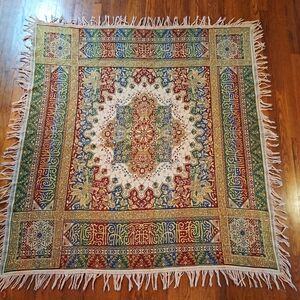 Antique Granada Islamic Spain Moorish Floral Arabic Textile Tapestry